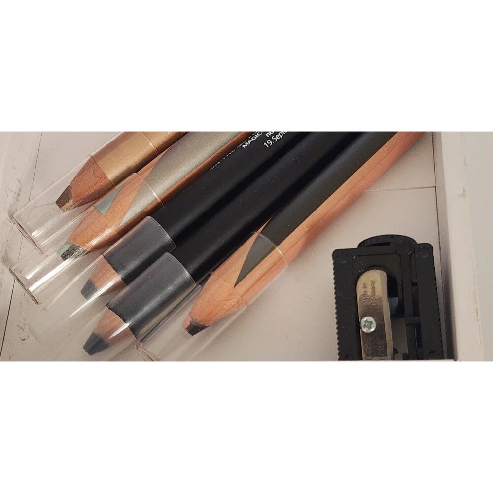 Schwan Cosmetics Powder Sensation 6 PC Set Eyeliner Eye Shadow Pencil Sharpener